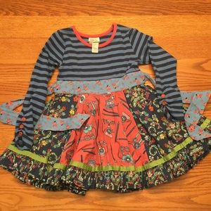 Matilda Jane Blue Long Sleeve Full Skirt Dress